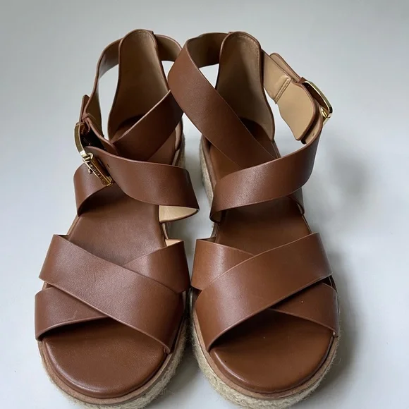 Michael Kors Abbot Sandals Wedge Espadrille - Picture 3 of 10